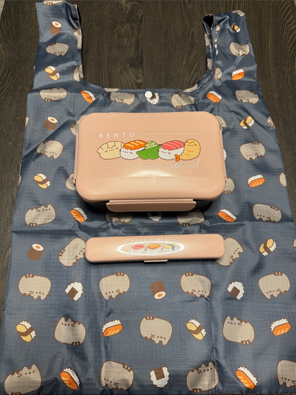 Pusheen the cat Box Lunch Set - Pink